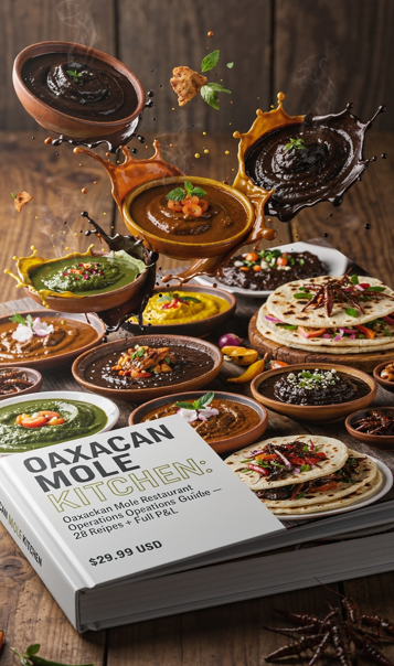 Oaxacan Mole Kitchen Restaurant Operations Guide — 28 Recipes + Full P&L