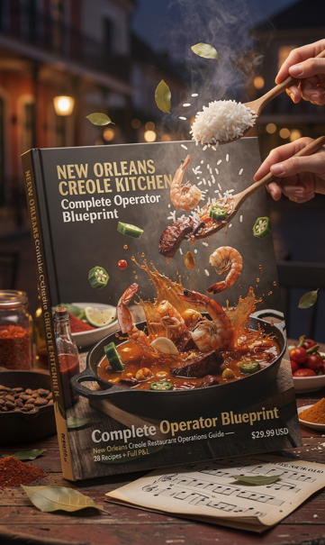 New Orleans Creole Restaurant Operations Guide — 28 Recipes + Full P&L