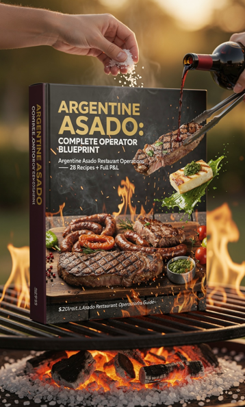 Argentine Asado Restaurant Operations Guide — 28 Recipes + Full P&L