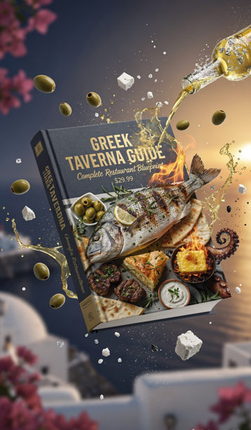 Greek Taverna Restaurant Operations Guide — 28 Recipes + Full P&L