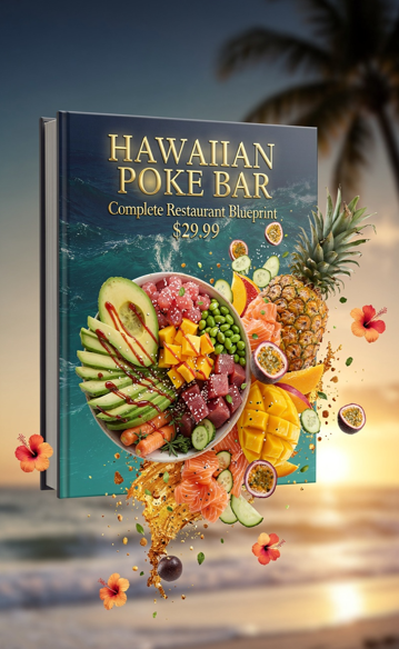 Hawaiian Poke Bar Restaurant Operations Guide — 28 Recipes + Full P&L