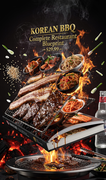 Korean BBQ Restaurant Operations Guide — Recipes, Food Costs, Staff Workflow, P&L Model