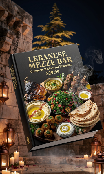 Lebanese Mezze Restaurant Operations Guide — 28 Recipes + Full P&L