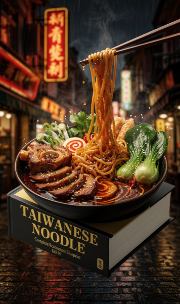 Taiwanese Beef Noodle Restaurant Operations Guide — 28 Recipes + Full P&L